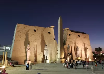 Luxor Temple at night