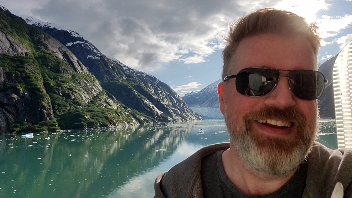 Kevin at Dawes Glacier